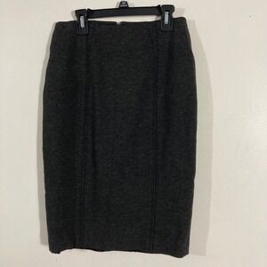 White House Black Market Pencil Skirt Womens 0 Grey Excellent Stretch WORKWEAR